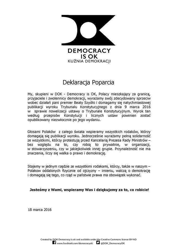 list wspierajacy glodujacych