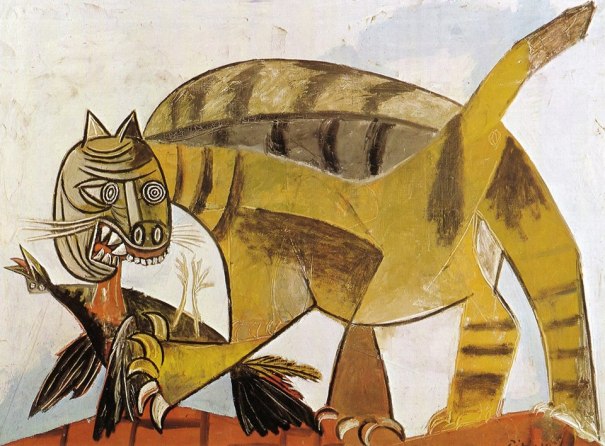 Picasso - kot pozera ptaka 1939