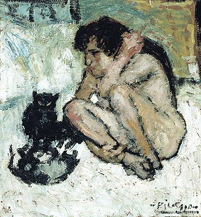 PicassoKobieta-z-kotami-na sniegu