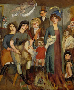 Jules Pascin - The Turkish Family